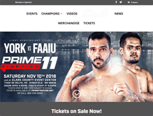 Tablet Screenshot of primefighting.com